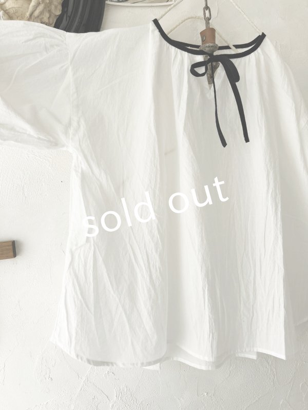 画像5: nous rendent heureux/配色パイピングブラウス・オフ (5)