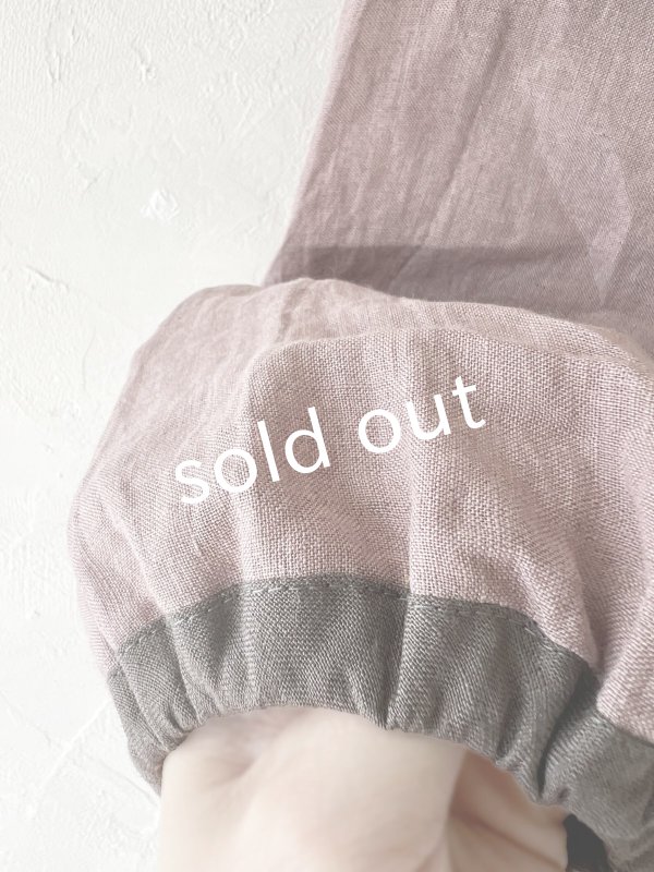 画像5: nous rendent heureux/襟ぐり配色リボンブラウス・モーヴピンク (5)