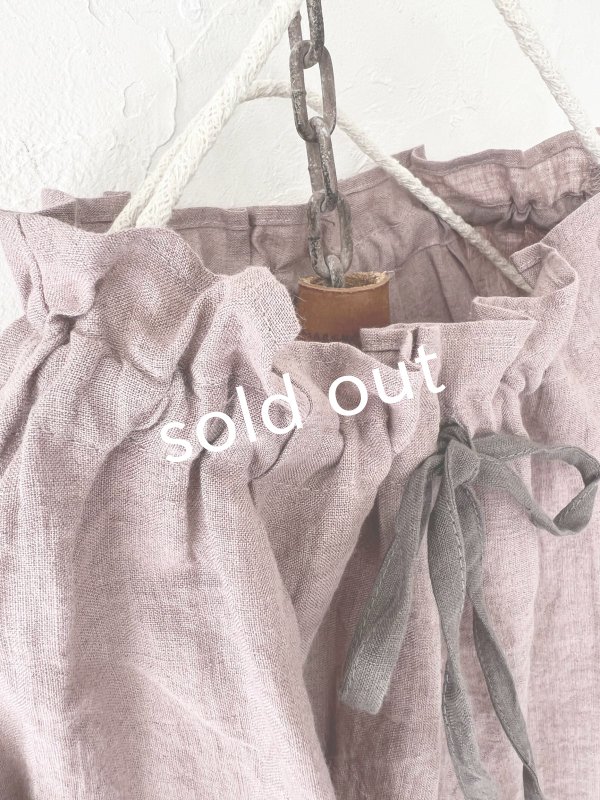 画像3: nous rendent heureux/襟ぐり配色リボンブラウス・モーヴピンク (3)