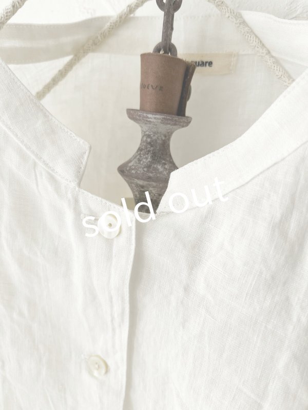 画像4: nous rendent heureux/フレンチリネンブラウス・オフ (4)