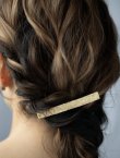 画像2: sorelle／真鍮のヘアクリップ【槌目】 (2)
