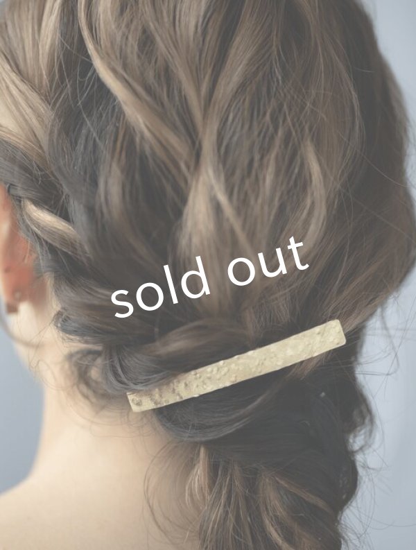 画像2: sorelle／真鍮のヘアクリップ【槌目】 (2)