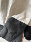 画像6: Avenue／フード付きリネンワンピース・生成りに黒ライン (6)