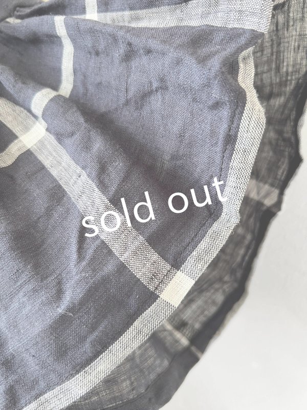 画像5: shizuka's【27】アンティークレースちょうちょ袖ワンピース・ネイビーチェック (5)