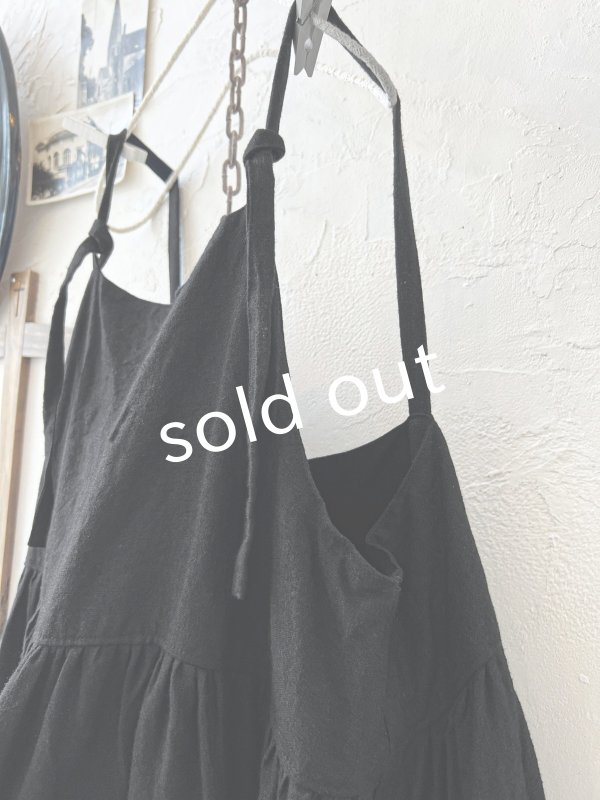 画像4: shizuka's【1】キャミワンピース・黒 (4)