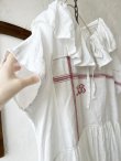 画像4: shizuka's【10】アンティークレースのフリル襟フレンチワンピース・白E (4)