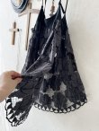 画像4: shizuka's【29】アンティークレースのキャミチュニック・スミクロ (4)