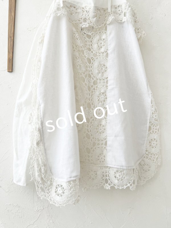 画像3: shizuka's【30】アンティークレースのキャミチュニック・白 (3)
