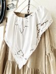 画像3: shizuka's【21】アンティークレースのボリューム袖ワンピース・濃ベージュ (3)