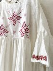 画像3: shizuka's【5】アンティークレースちょうちょ袖ワンピース・白C (3)