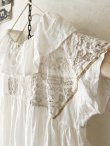 画像4: shizuka's【8】アンティークレースのフリル襟フレンチワンピース・白C (4)