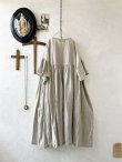 画像5: shizuka's【13】アンティークレースちょうちょ袖ワンピース・生成りA (5)