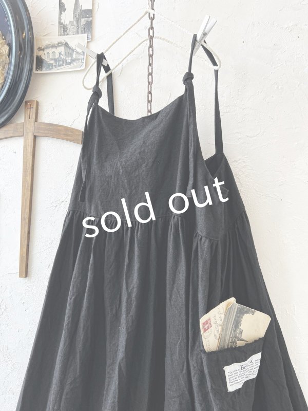 画像2: shizuka's【1】キャミワンピース・黒 (2)