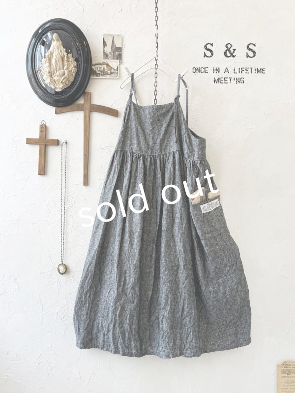 画像1: shizuka's【2】キャミワンピース・ダンガリー (1)