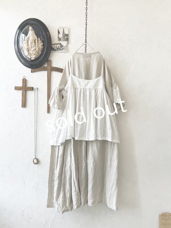 画像9: shizuka's【31】アンティークレースのキャミ・白マディラ (9)