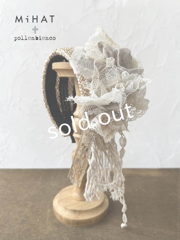 画像1: MiHAT+pollenbienco／Alice band【D】 (1)