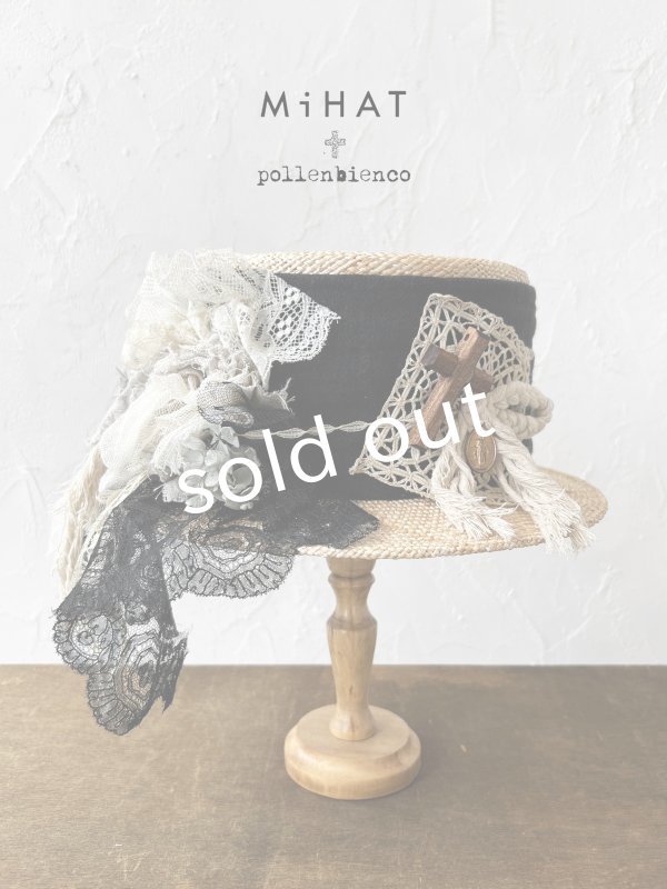 画像1: MiHAT+pollenbienco／Canotier【C】 (1)