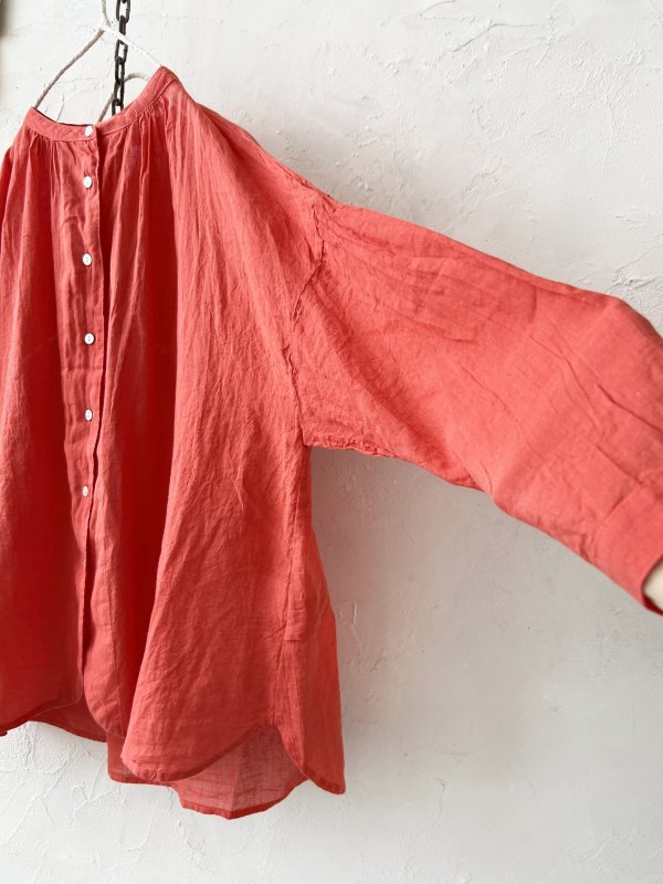 画像6: SO/バックギャザーシャツ・レッド (6)