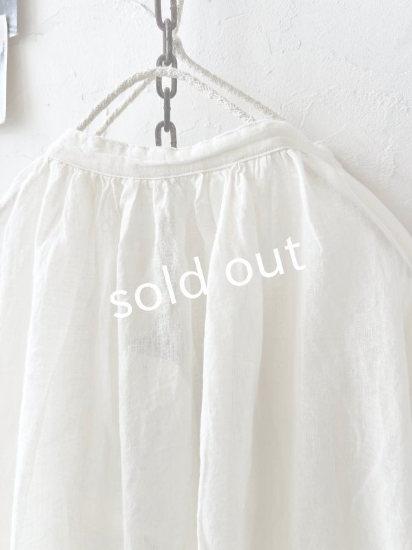 画像10: SO／バックギャザーシャツ・ナチュラル (10)