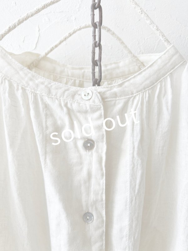 画像3: SO／バックギャザーシャツ・ナチュラル (3)