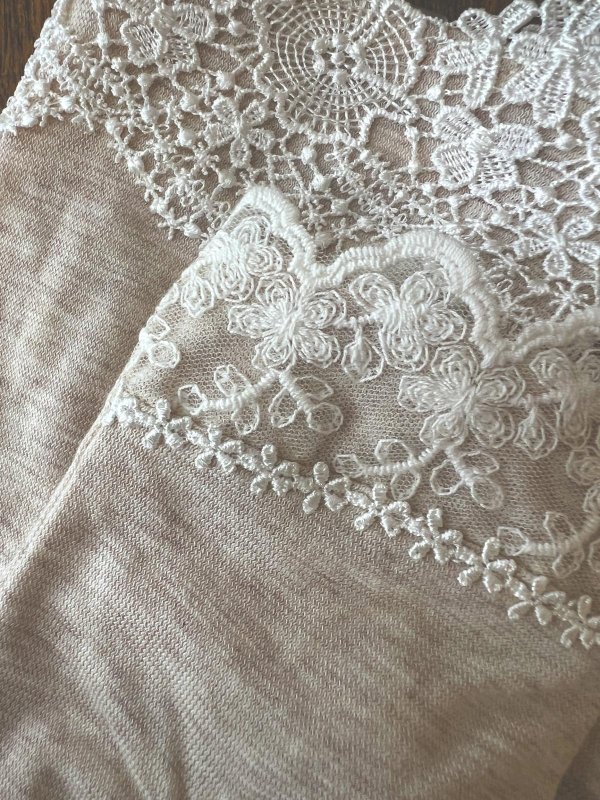 画像7: monami／コットンUVセミロングアームカバー・ダブルレース (7)