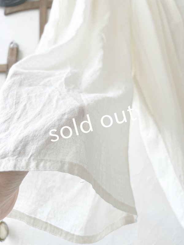 画像4: SO/ペチコート付きサルエルワイドパンツ・ナチュラル (4)