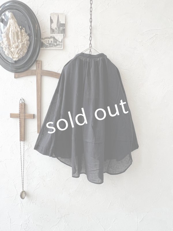 画像5: SO／バックギャザーシャツ・ブラック (5)