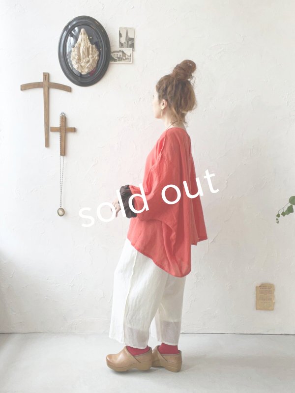 画像11: SO/ペチコート付きサルエルワイドパンツ・ナチュラル (11)