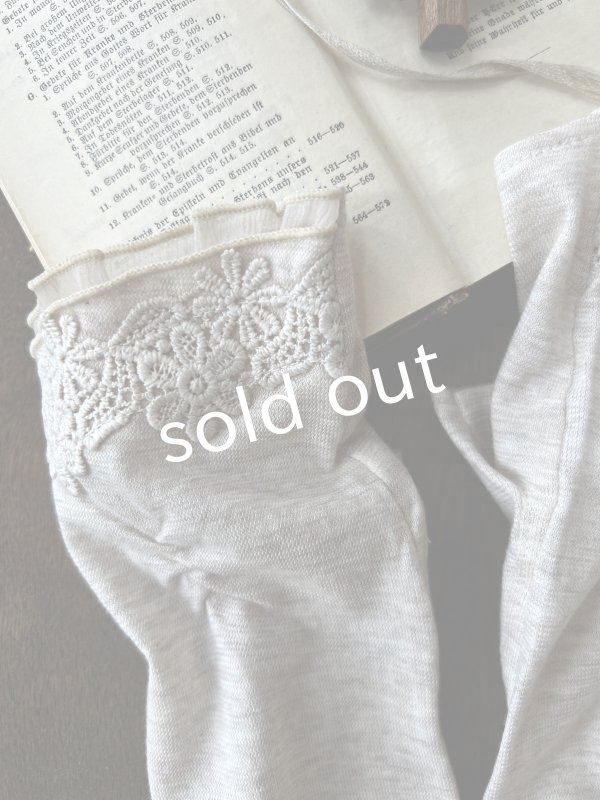 画像3: monami／コットンUVロングアームカバー・フリル (3)