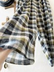 画像3: SO／ペチコート付きサルエルワイドパンツ・マドラスチェック (3)