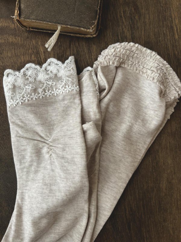 画像9: monami／コットンUVロングアームカバー・３段ギャザー (9)