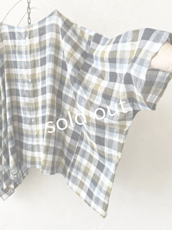 画像3: SO／２wayブラウス・マドラスチェック (3)