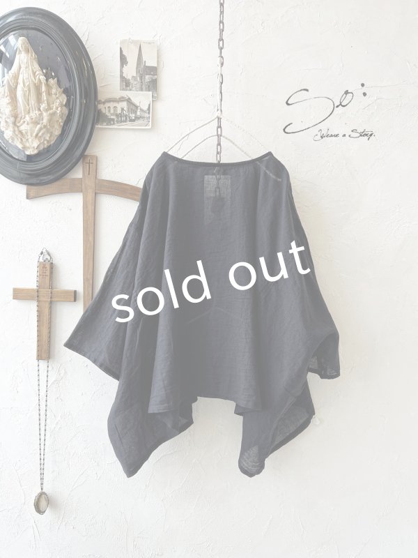 画像1: SO／２wayブラウス・ブラック (1)