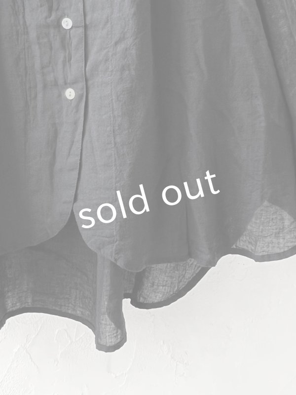 画像3: SO／バックギャザーシャツ・ブラック (3)