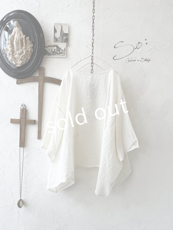 画像1: SO／２wayブラウス・ナチュラル (1)