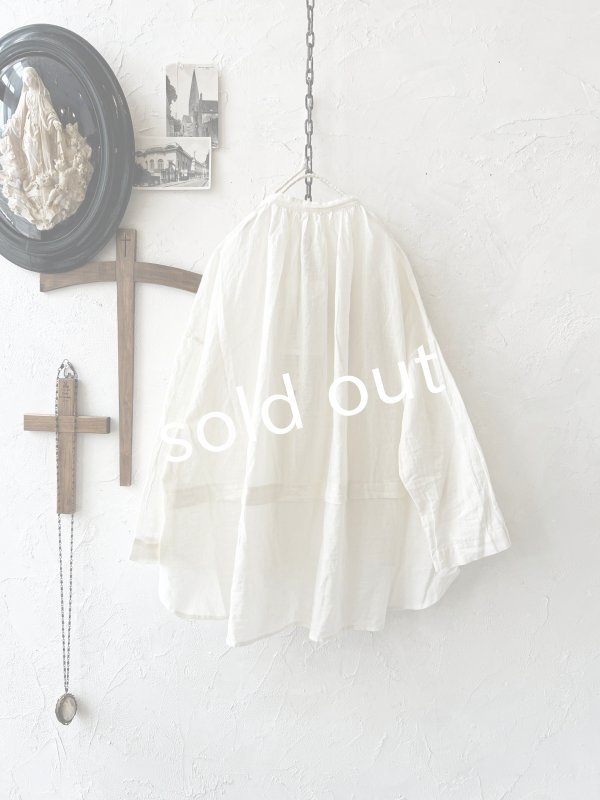 画像9: SO／バックギャザーシャツ・ナチュラル (9)