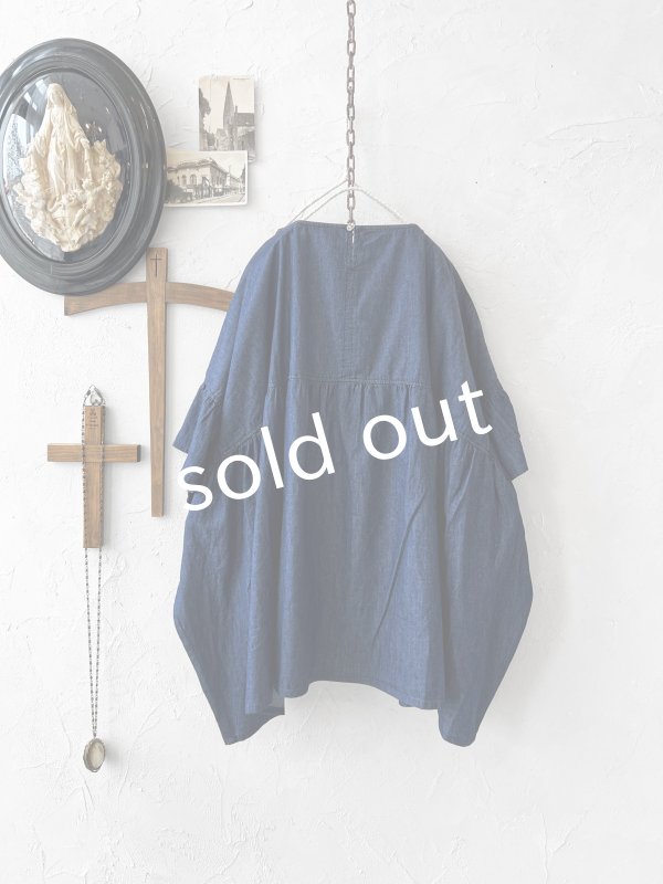 画像6: sorte cuff／インディゴフレアプルオーバー (6)