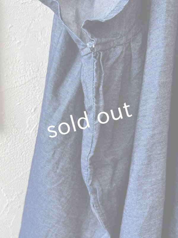 画像3: sorte cuff／インディゴフレアワンピース (3)