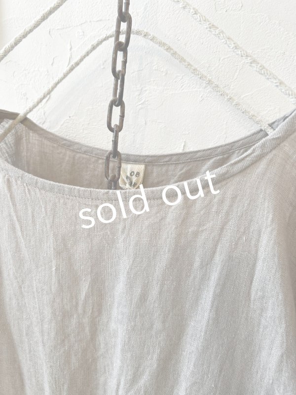 画像6: 08mab/リネンシャンブレーウエストリボンチュニック・黒 (6)