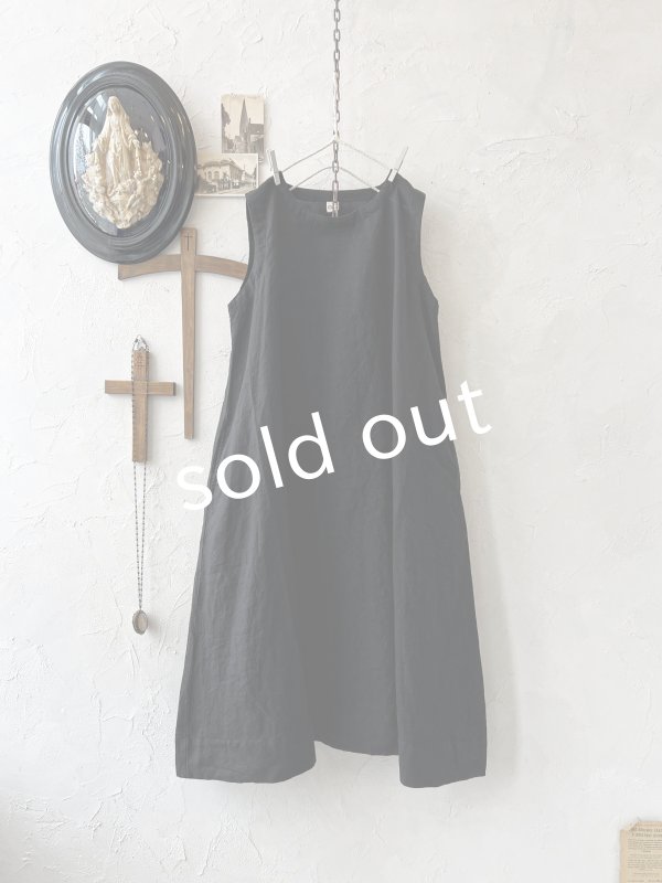 画像7: 08mab/ノースリーブワンピース×トップスset・黒×ライトグレー (7)