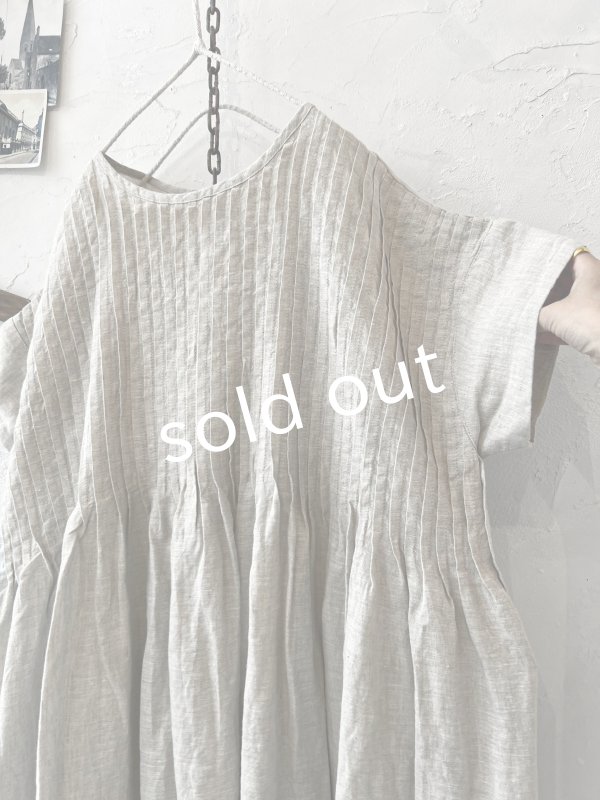 画像5: 08mab/リネン２wayピンタックワンピース・キナリ (5)