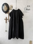 画像2: 08mab/リネン２wayピンタックワンピース・黒 (2)