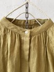 画像2: 08mab/リネンシャンブレーラグランブラウス・マスタード (2)