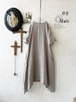 画像2: 08mab/リネンシャンブレーAラインワンピース・ベージュ (2)