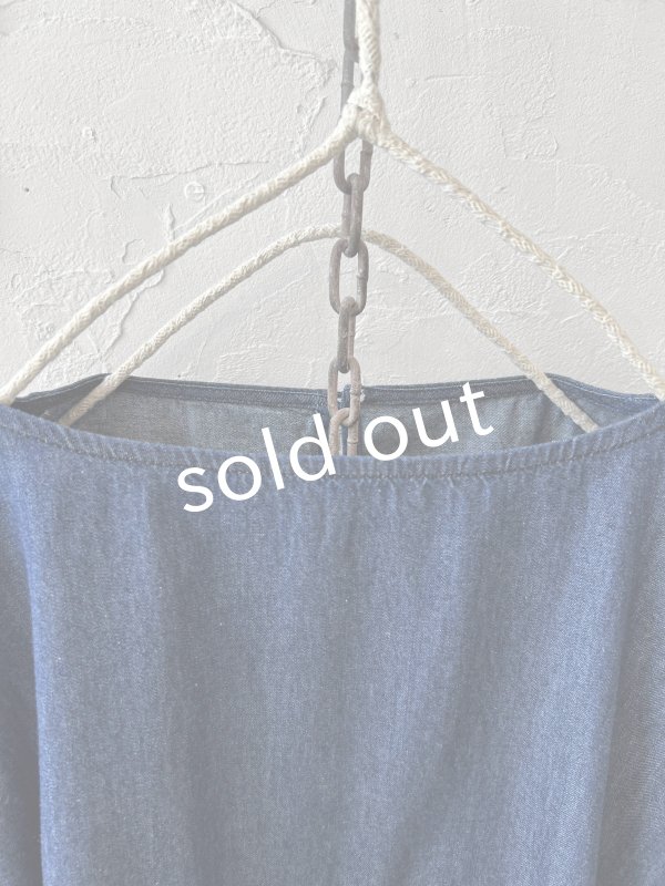 画像5: sorte cuff／インディゴフレアワンピース (5)