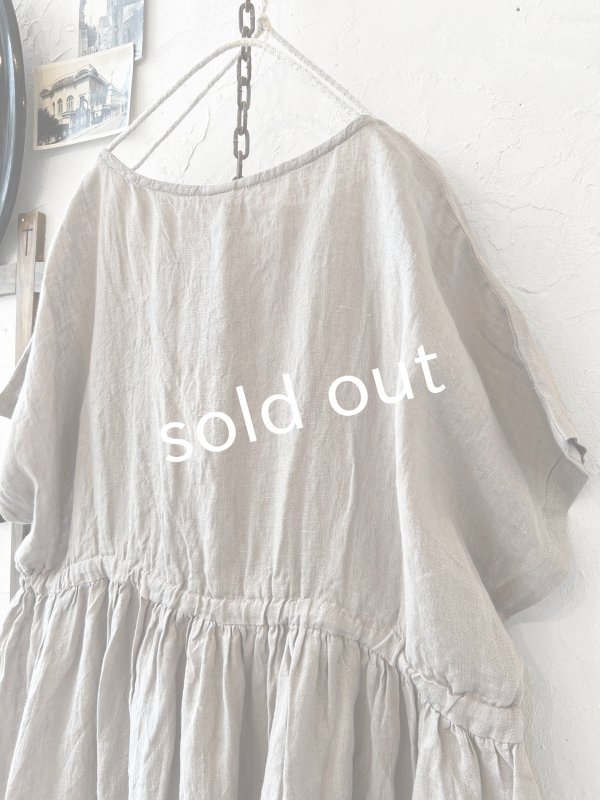 画像9: 08mab/リネンシャンブレーウエストリボンチュニック・黒 (9)