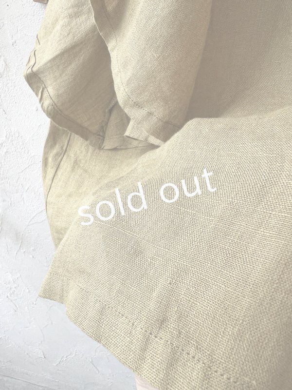 画像6: 08mab/リネンシャンブレーラグランブラウス・マスタード (6)