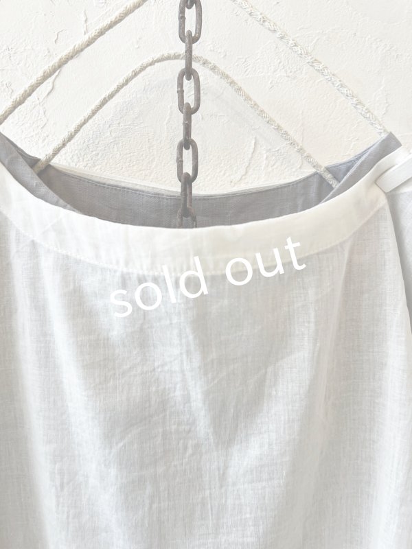 画像3: 08mab/タンクトップ×トップスset・グレー×オフ (3)