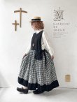 画像11: MARCHE' DE SOEUR／バッククロスワンピース・黒×グリーンチェック (11)