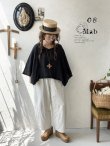 画像7: 08mab/リネンシャンブレーワイドプルオーバー・黒 (7)